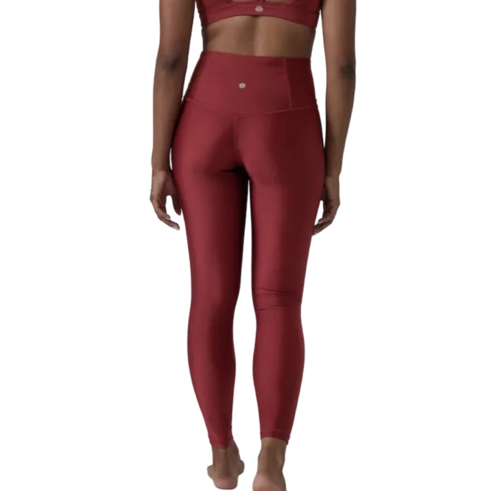 NWT Athleta Elation Shine Tight in Burgundy - Picture 2 of 8